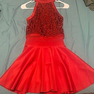 Brand new red dance dress